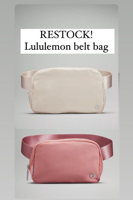Lululemon belt bag restocked in my favorite colors! Travel bag. Mom style. Casual style. 

#LTKtravel #LTKunder50 #LTKfit