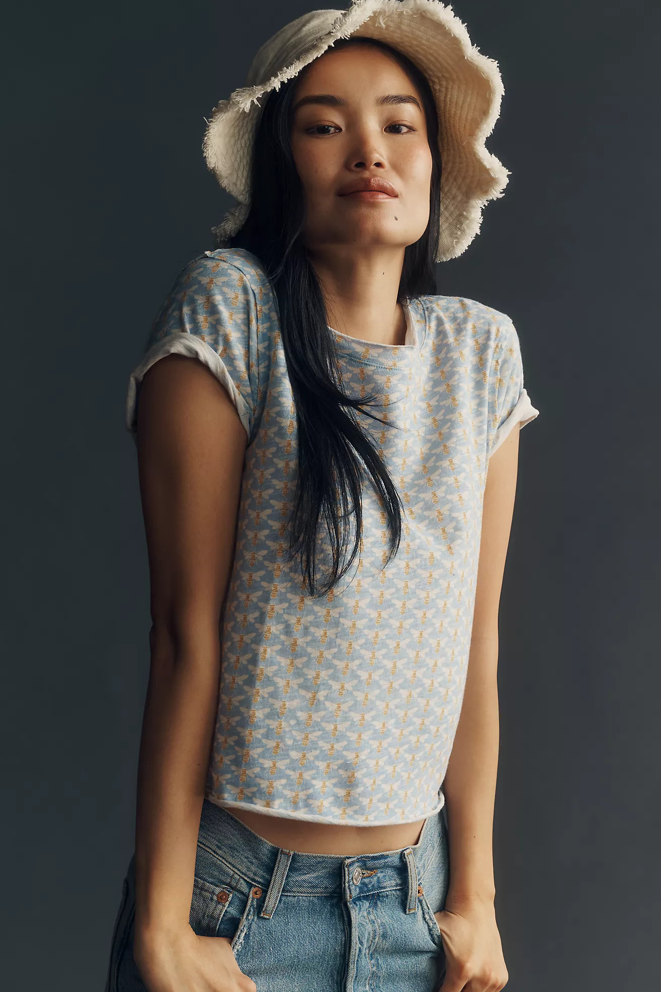The Caitlin Boxy Tee by Maeve | Anthropologie (US)
