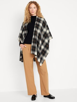 Flannel Poncho for Women | Old Navy (US)