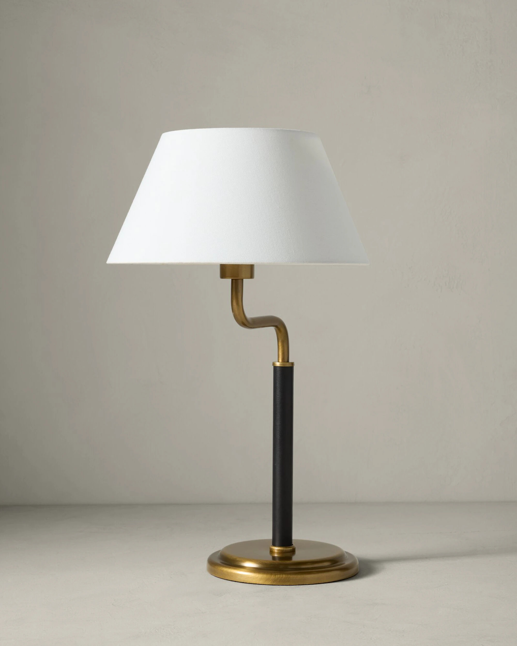 Morison Leather Wrapped Table Lamp | Joon Loloi | Joon Loloi