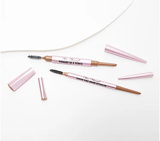 Too Faced Brow Pomade and Detailer Pencil Duo - QVC.com | QVC