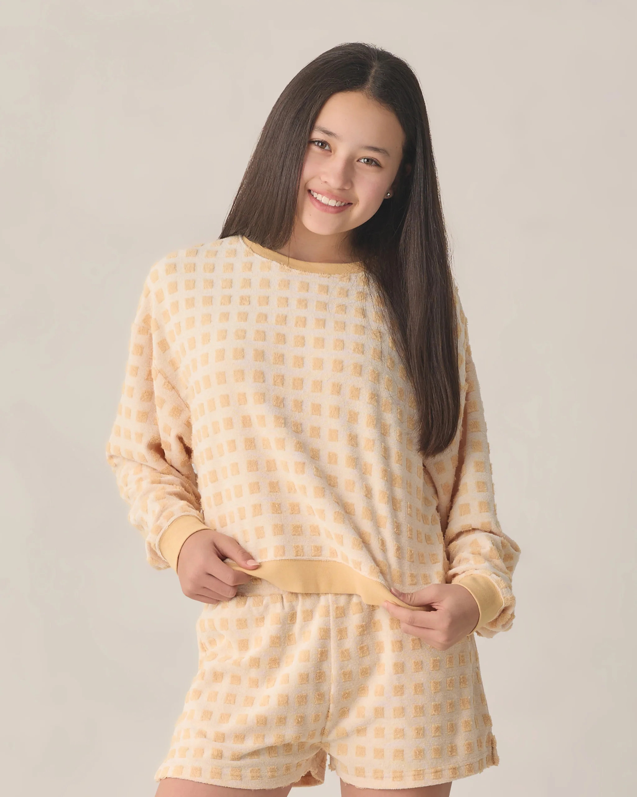 Teen Karli Set Butterscotch Grid | Rylee + Cru
