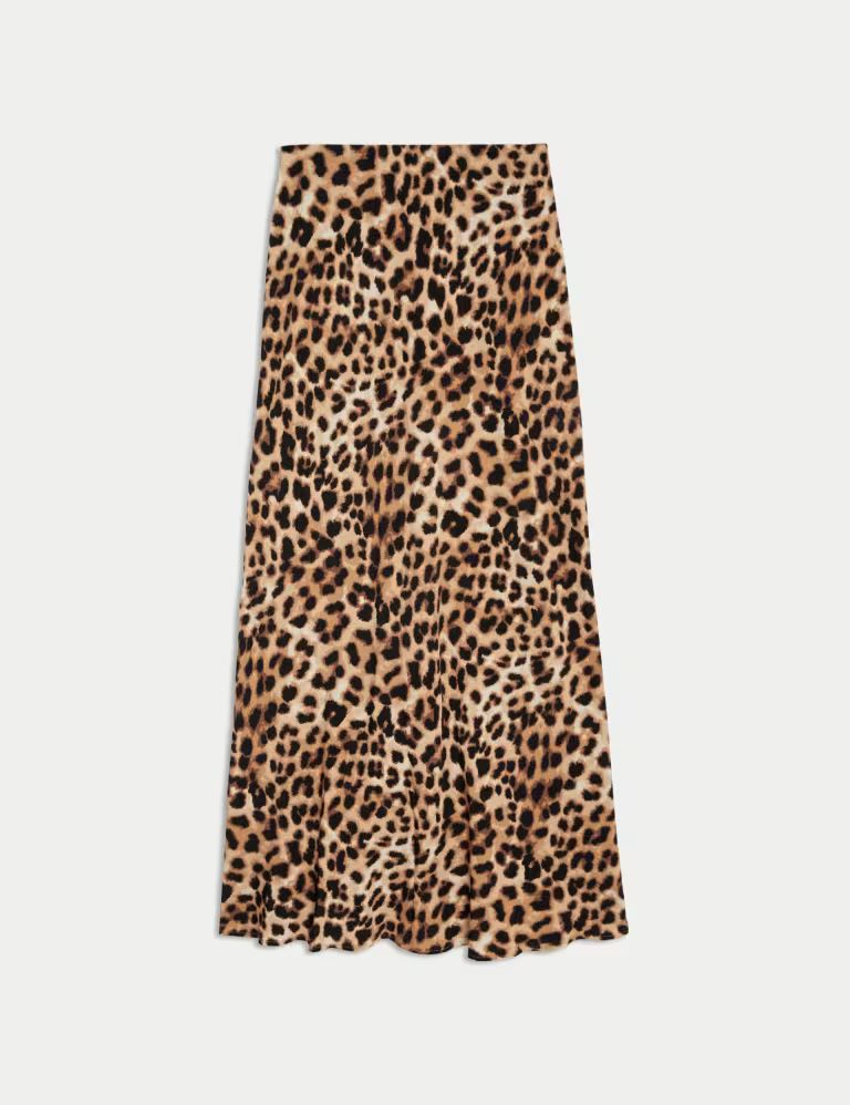 Animal Print Maxi Slip Skirt | Marks & Spencer (UK)