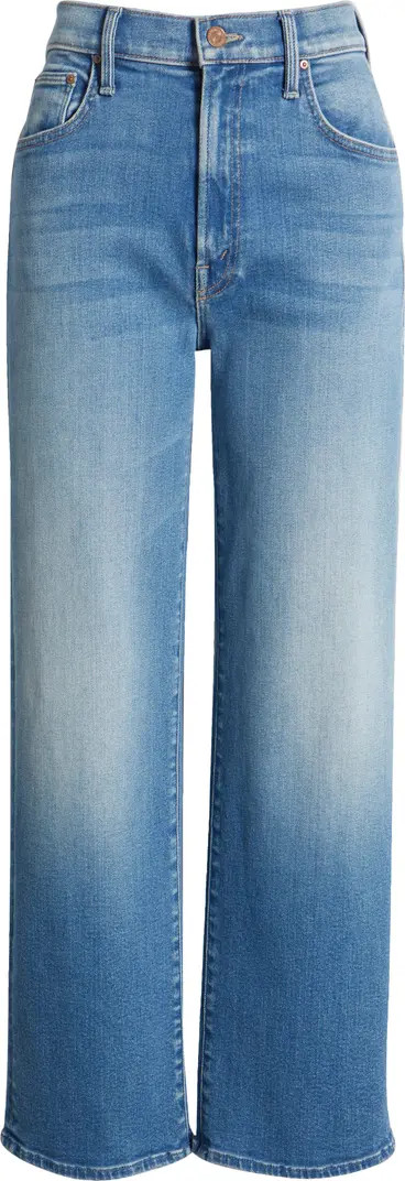 MOTHER The Rambler Flood High Waist Crop Wide Leg Jeans | Nordstrom | Nordstrom