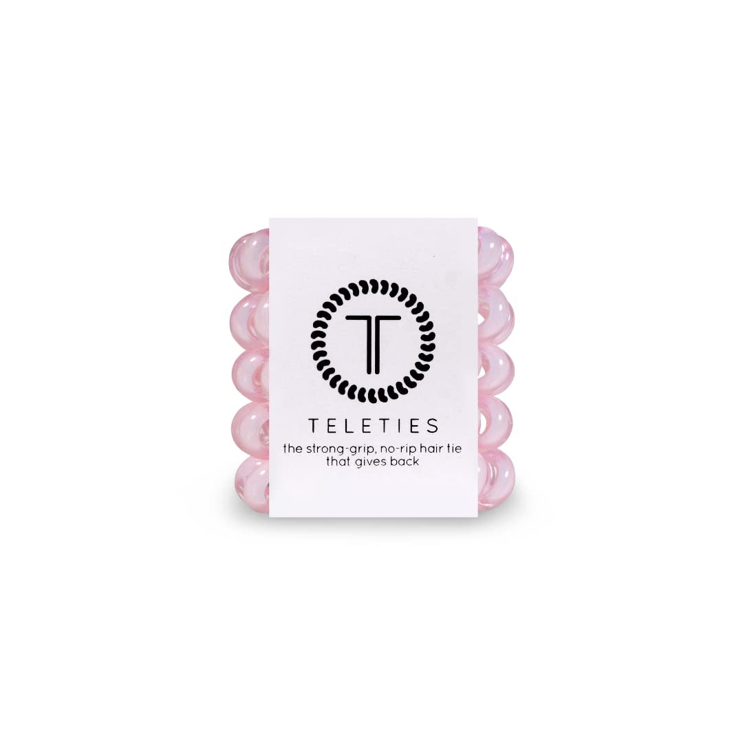 TELETIES - Tiny Spiral Hair Coils - Ponytail Holder Hair Ties for Women - Phone Cord Hair Ties - ... | Amazon (US)