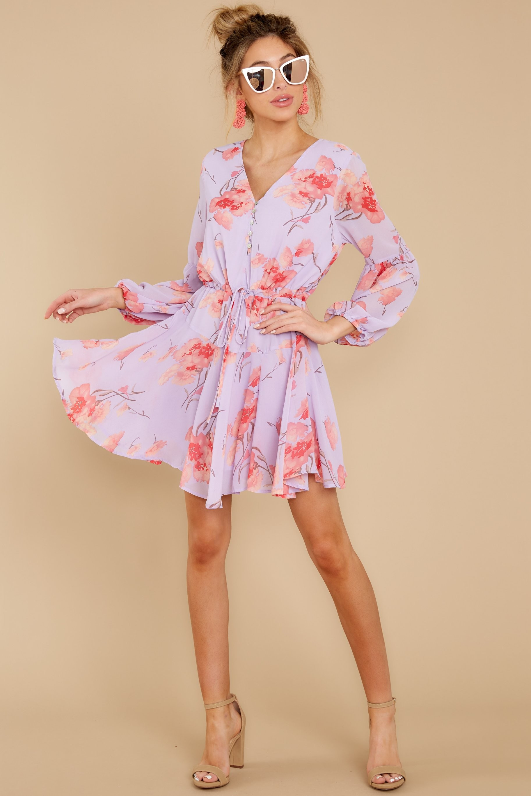 That Feeling You Get Lavender Print Dress | Red Dress 