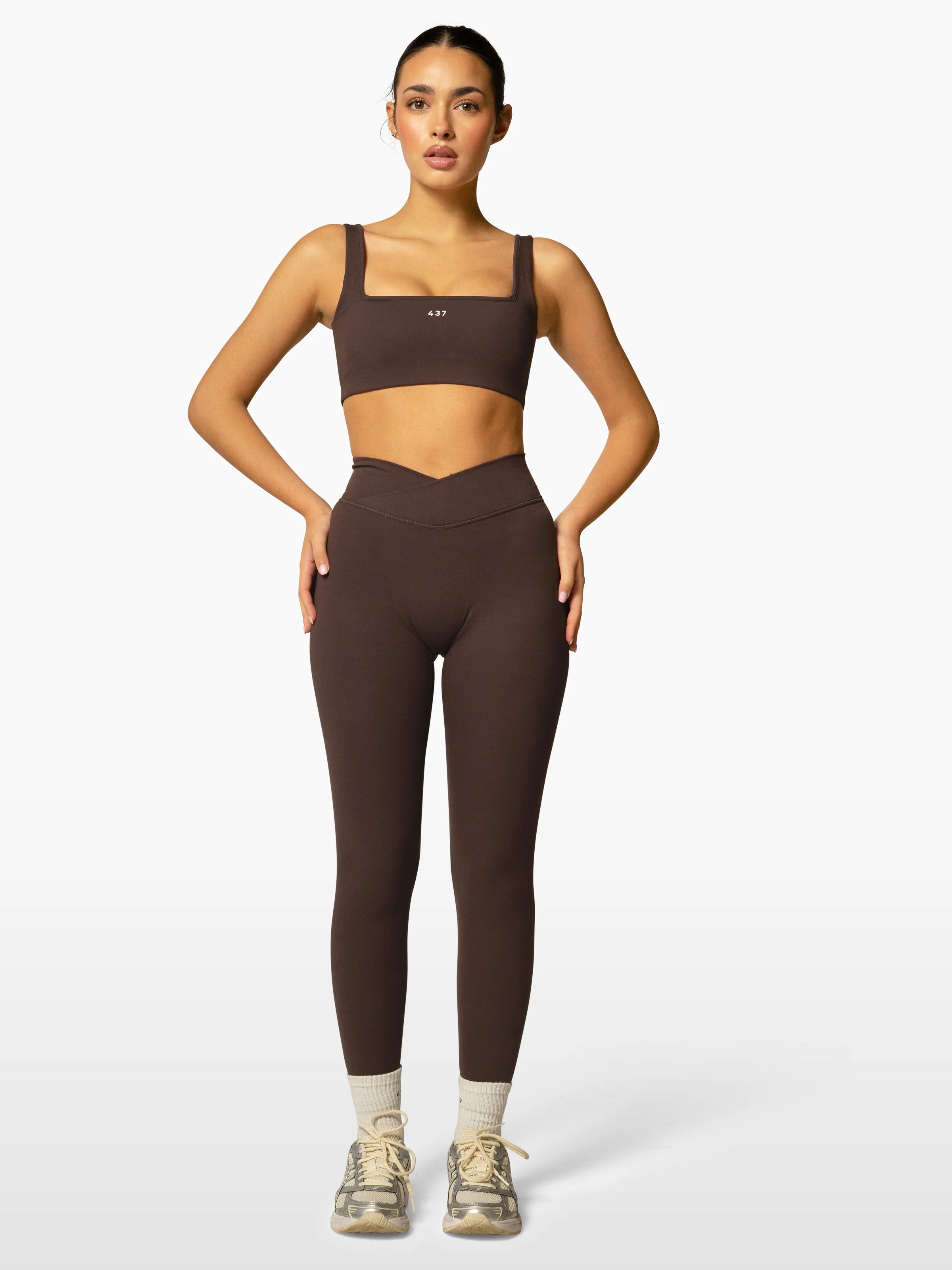 The V Legging / Espresso | 437