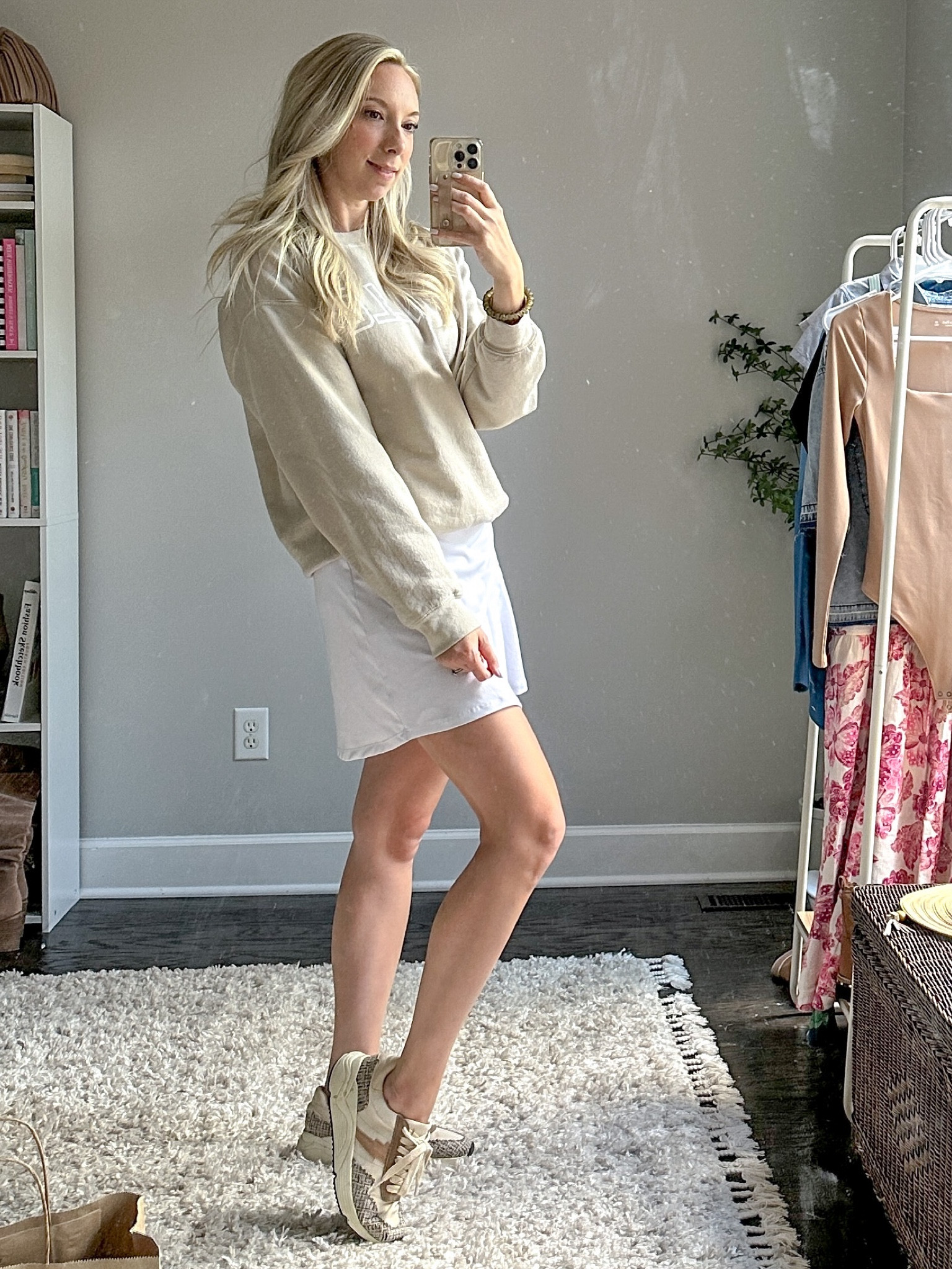 Sunday style mom outfit 
Skort outfit 


#LTKunder50 #LTKSeasonal #LTKsalealert