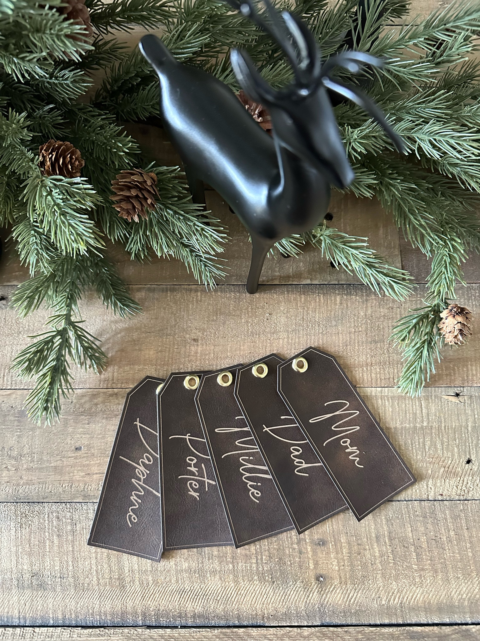 The cutest leather stocking name tags! These come in multiple color options and font options. Make sure to shop small this holiday season. 

#LTKSeasonal #LTKHoliday #LTKunder50