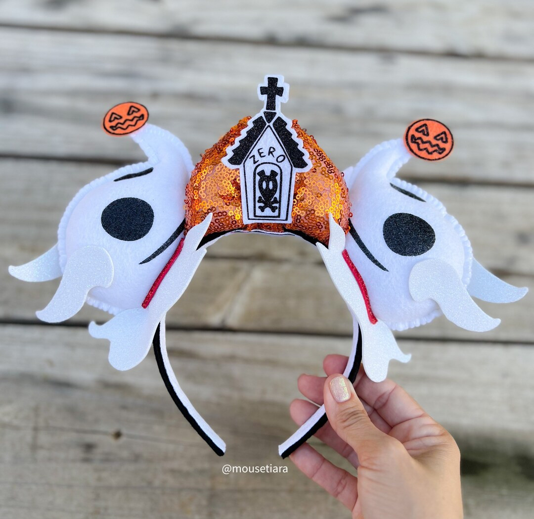 Disney Ears Nightmare Before Christmas Ears | Zero Ears | Mickey Mouse Ears Headband | Disney Wor... | Etsy (US)