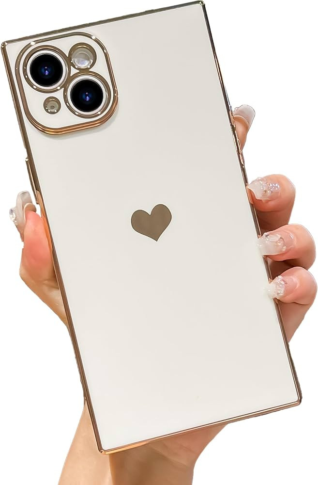 TQLGY for Square iPhone 15 Plus Case, Full Camera Lens Protection Reinforced Corners Soft TPU Ele... | Amazon (US)