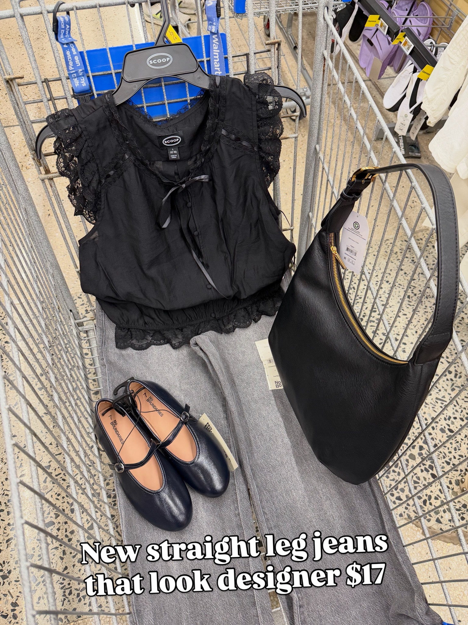 New straight leg jeans at Walmart! Fit is true to size. #walmartfashion

#LTKOver40