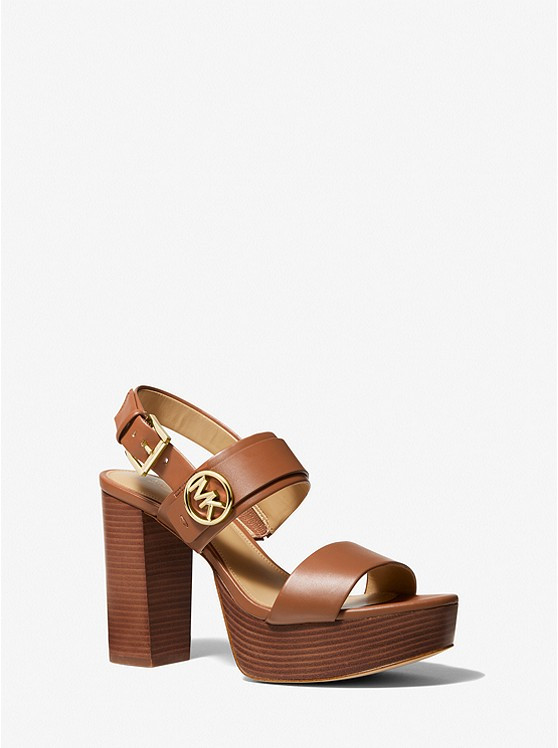 Carmen Faux Leather Platform Sandal | Michael Kors US