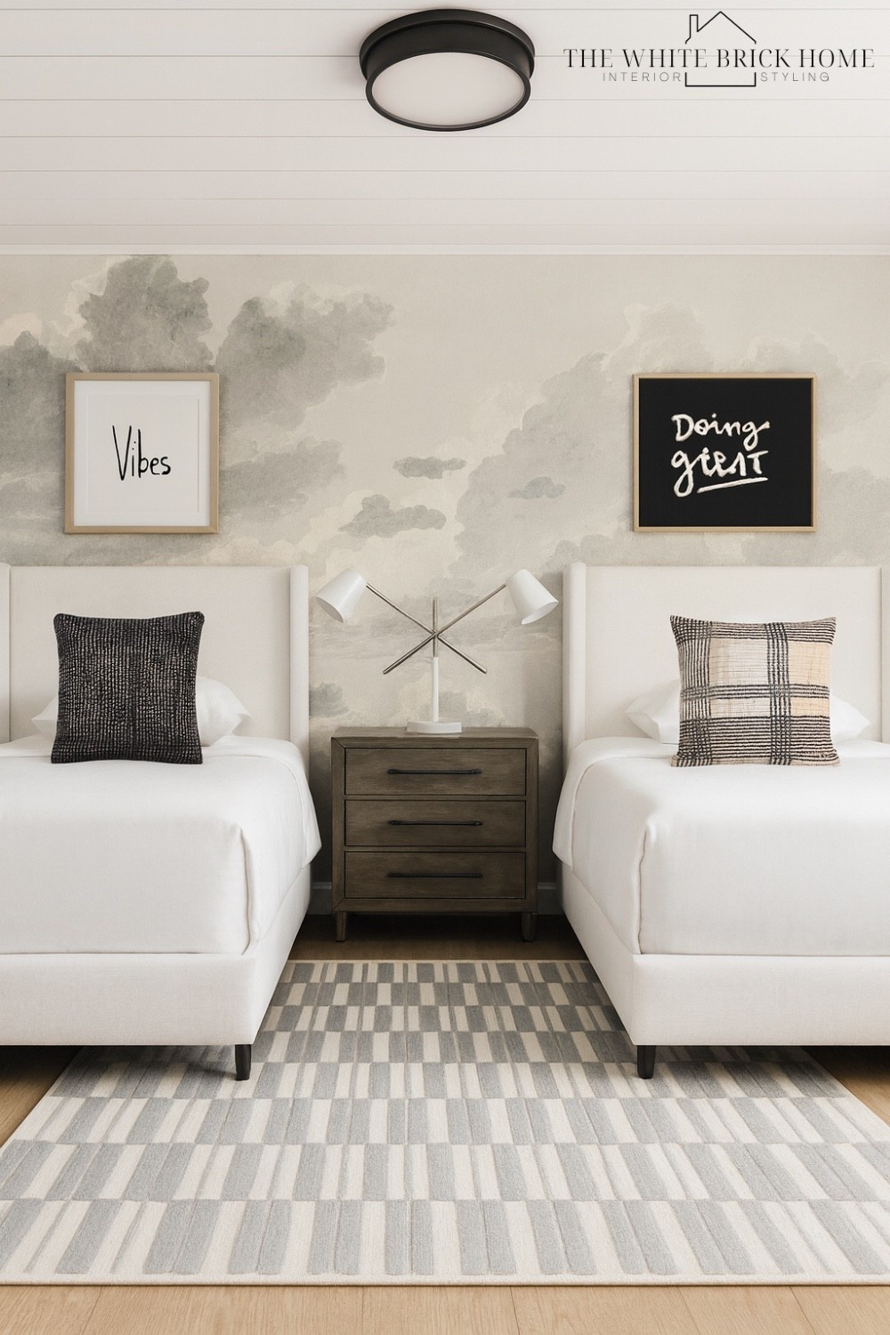 A shared bedroom that blends soft neutrals, modern details, and playful wall art for a perfectly balanced kids solace that feels effortlessly cool. 

🖤🖤

Kids room, kids bedroom, kids room decor, kids room wall art, girls room rug, shared kids bedroom, shared kids room, shared boys room, twin bedroom, modern kids bedroom, kids bed, kids nightstand, kids area rug, kids decor, home decor, home design, bedroom design modern wall art, modern home decor, modern design, bedroom design, Wayfair, minted 


#LTKHome #LTKKids #LTKSaleAlert