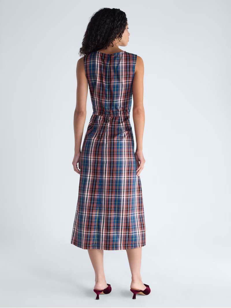 Free Assembly Women\u2019s and Women's Plus Sleeveless Ruffle Front Midi Dress, Sizes XS-4X | Walmart (US)