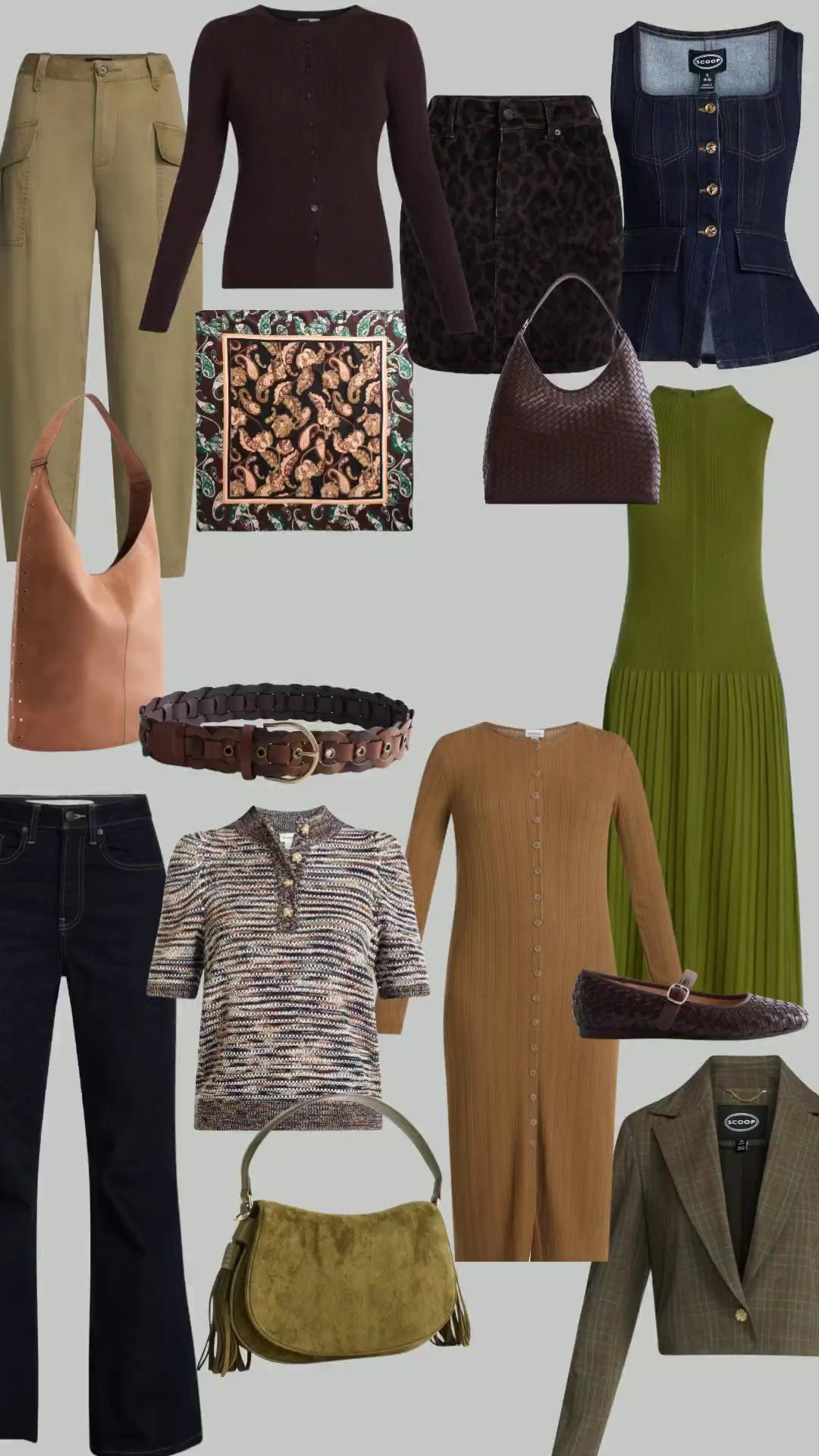 Walmart fall fashion. Affordable fashion. Womens outfits. Fall style. Outfit inspiration. Style inspiration. Leopard print skirt. Cropped jacket. Jacquard Tapestry skirt. Denim peplum top. Green midi dress. Barrel pants. Woven ballet flats. Flare denim. Cardigan. Ribbed sweater. Sweater dress. Wardrobe staples 

#LTKxWalmart #LTKSeasonal #LTKSaleAlert
