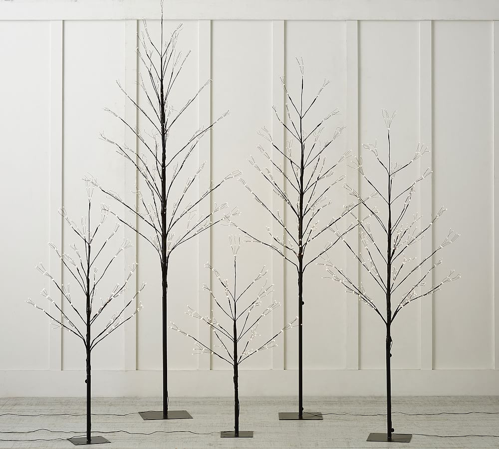 Halloween Black Fairy Lit LED Tree | Pottery Barn (US)