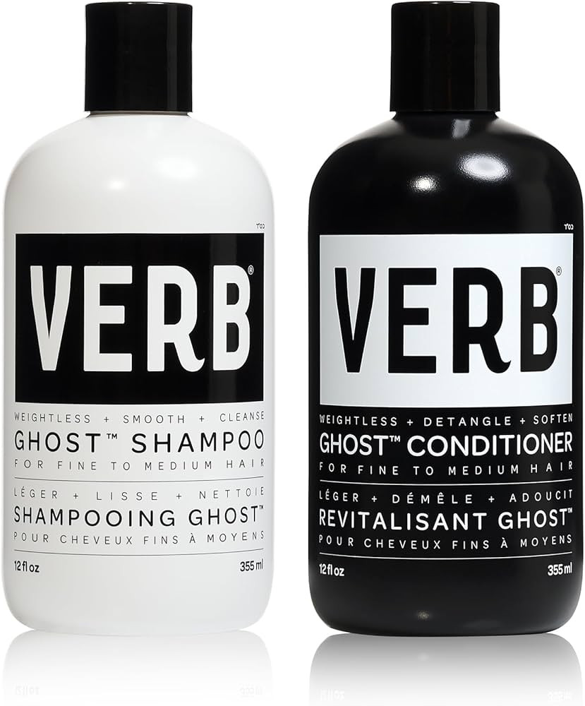 VERB Ghost Shampoo & Conditioner Duo Set - Infused with Moringa Oil -Cleanses + Moisturizes Fine ... | Amazon (US)
