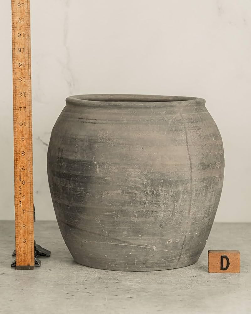 Black and Grey Plant Pot Large/Medium (D) | Amazon (US)