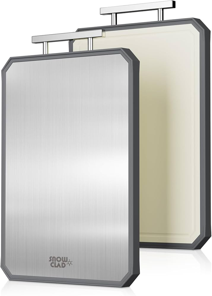 SNOWCLAD Stainless Steel Cutting Board,Double Sided Steel Cutting Boards for kitchen,Stainless St... | Amazon (US)