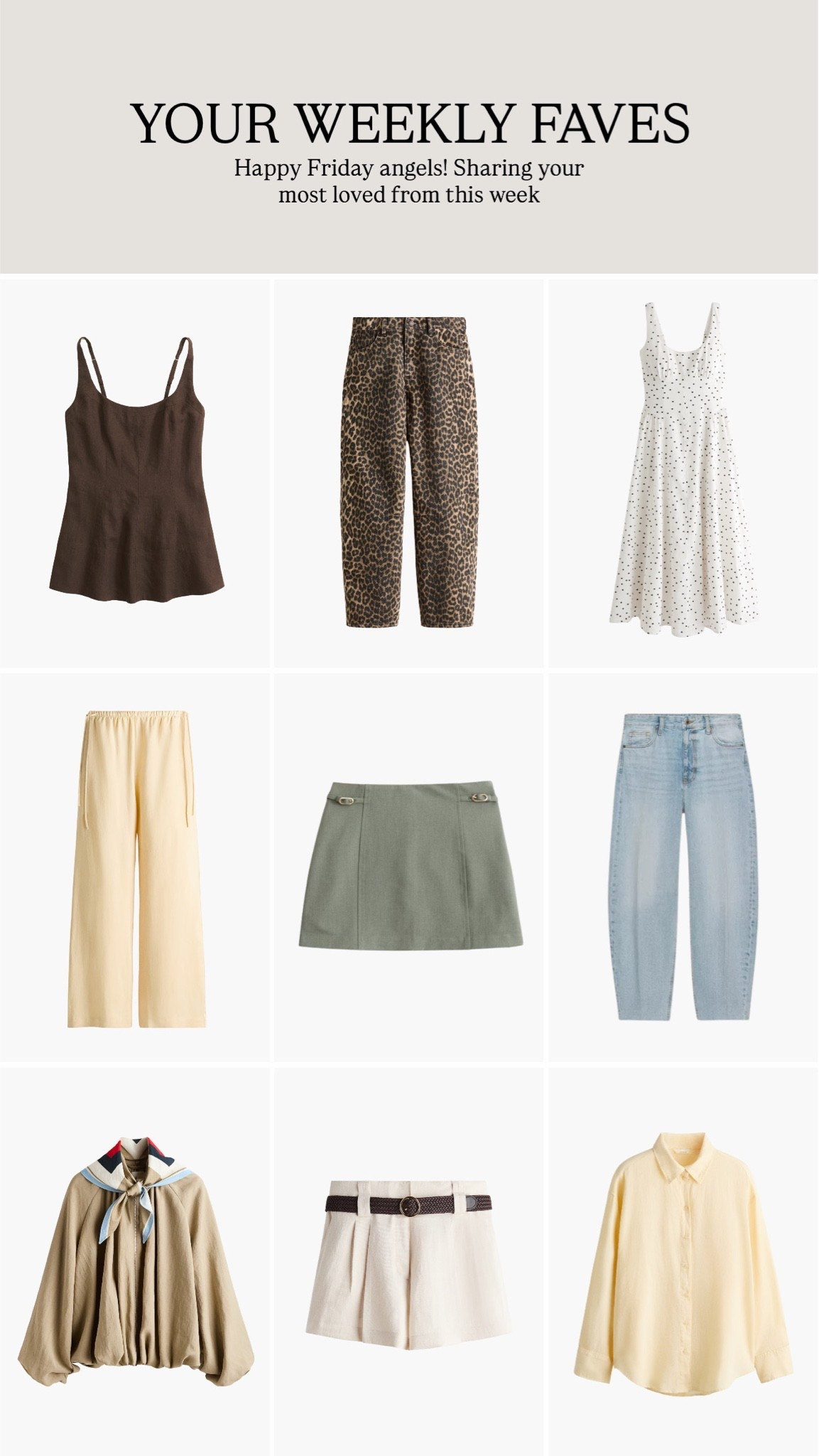 Your weekly faves!

#LTKsummer #LTKuk #LTKstyletip