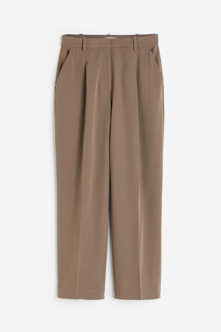 H & M - Pantalon de tailleur avec taille haute - Beige | H&M (FR, IT, ES, PT, BE)