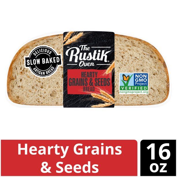 The Rustik Oven Hearty Grains & Seeds Artisan Bread Loaf, 16 oz, 8 Count | Walmart (US)
