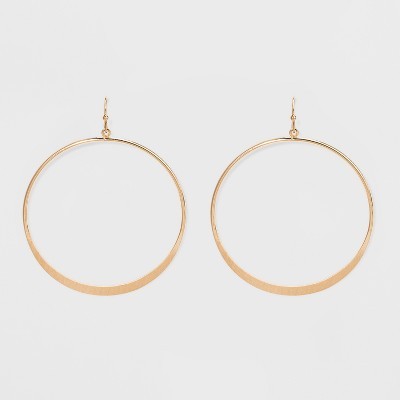 Open Drop Hoop Earrings - Universal Thread™ | Target