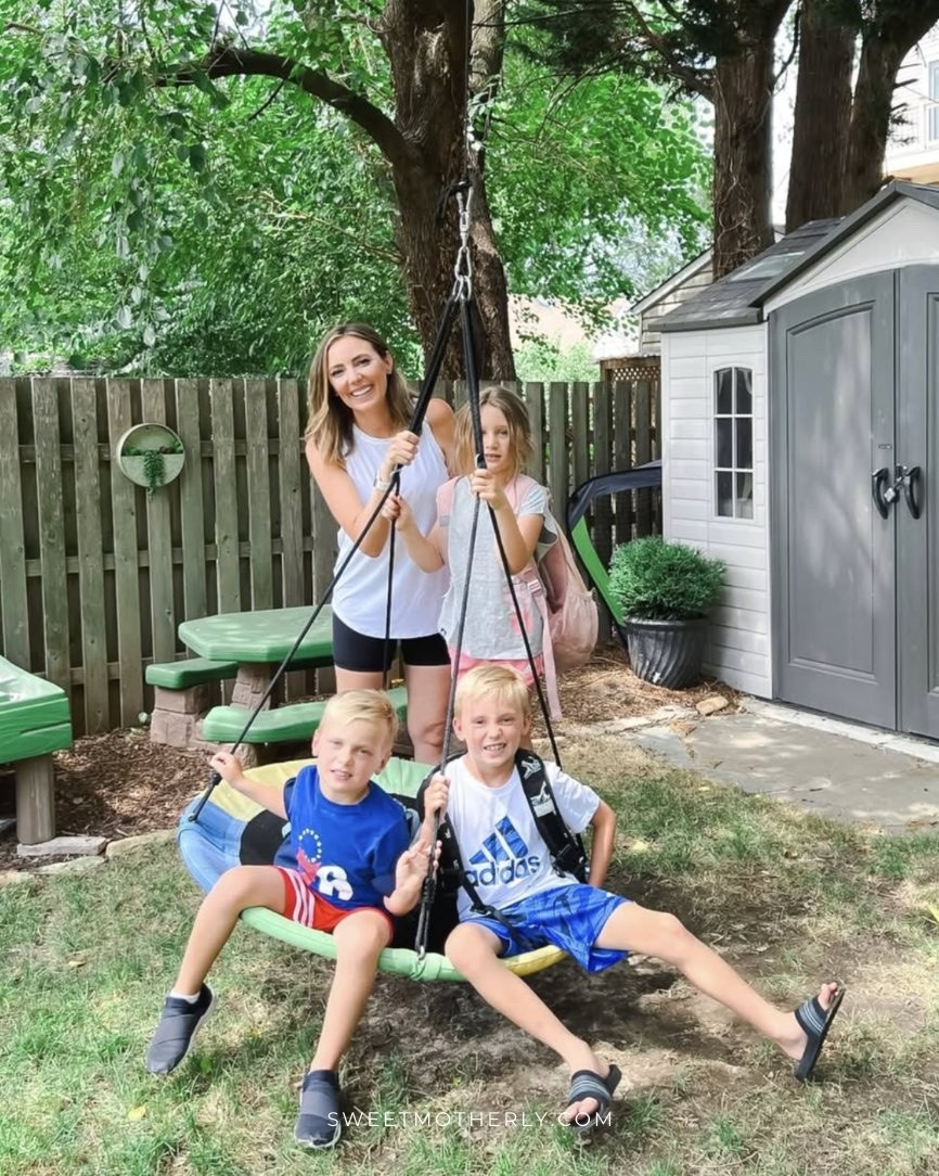 My kids used their saucer swing in rain, shine, and snow and it's currently on 𝙡𝙞𝙢𝙞𝙩𝙚𝙙 𝙩𝙞𝙢𝙚 𝙙𝙚𝙖𝙡!!

kids outdoor activities ideas
backyard games for kids
outdoor play ideas for summer
water play activities for kids
nature scavenger hunt ideas
kids gardening activities
sidewalk chalk games
outdoor sports for kids
family friendly outdoor fun

#LTKSaleAlert #LTKSeasonal #LTKKids