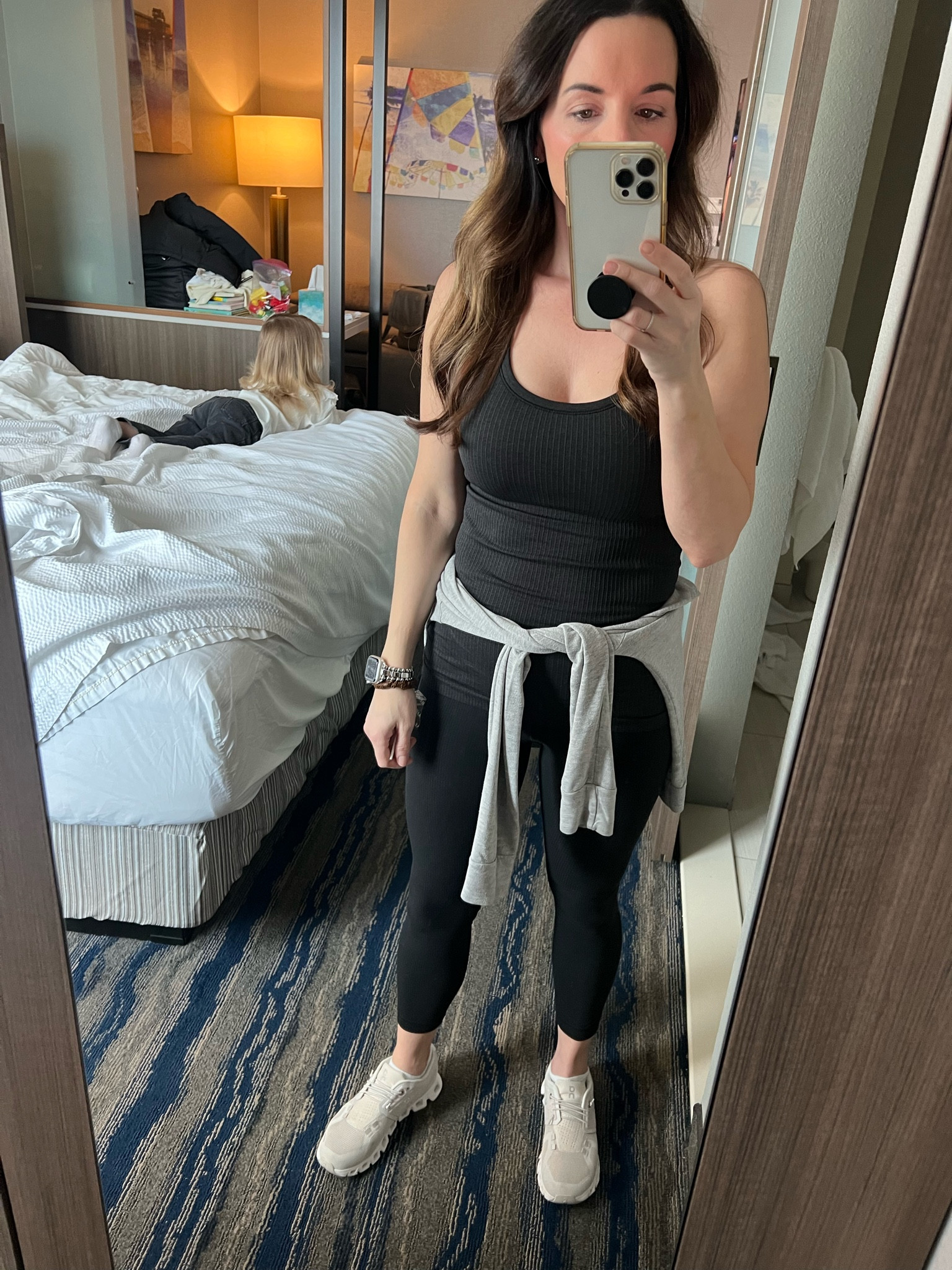 Yesterdays outfit for touristy things
Tank top - workout tank - built in bra
Leggings - high waist 
Sneakers onrunning 
Lululemon 
Workout wear

#LTKfindsunder100 #LTKworkwear