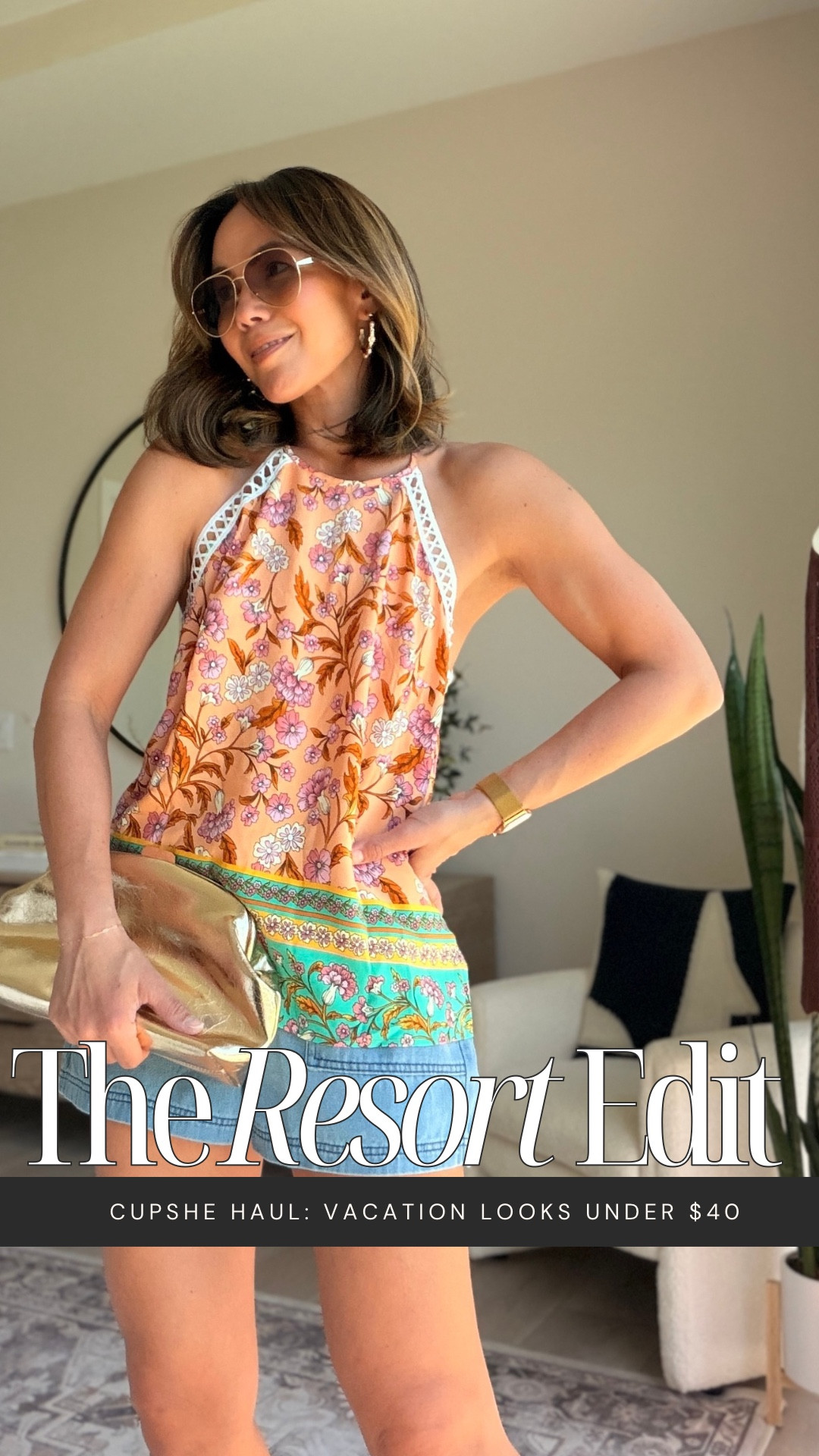 This Cupshe Spring Break Haul is SO GOOD!! 🐚🌴⚓️✨ Use the code CUP15 — 15% off orders $70+ 

This halter top is perfect for spring and so easy to dress up or down. 🌸✨ Paired with denim drawstring shorts and dressed up with gold wedges and a gold clutch ✨👌

#LTKTravel #LTKgrwm #LTKSwim