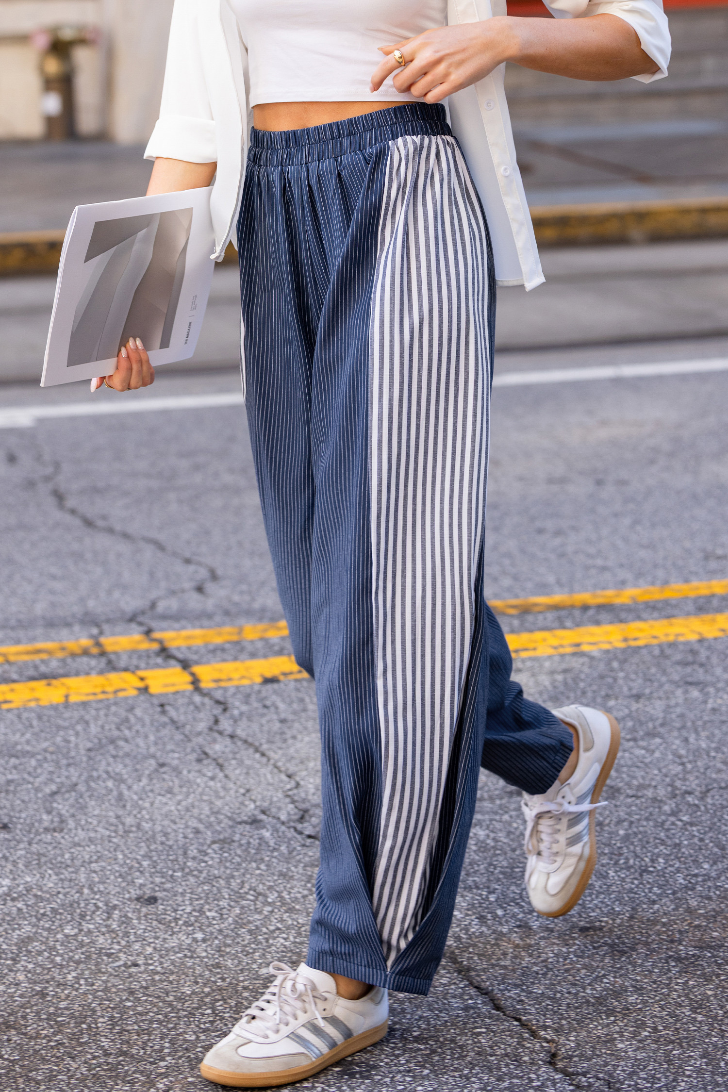 Traffic Jam Striped Pants | Cupshe US
