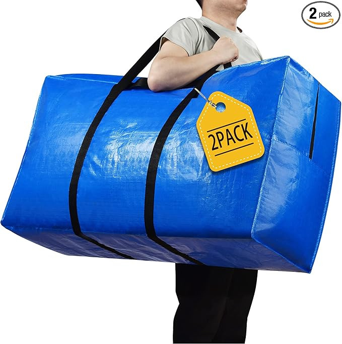 57 Gallon Extra Large Storage Bags, XXL Jumbo Large Moving Bags Heavy Duty, Storage Totes Moving ... | Amazon (US)
