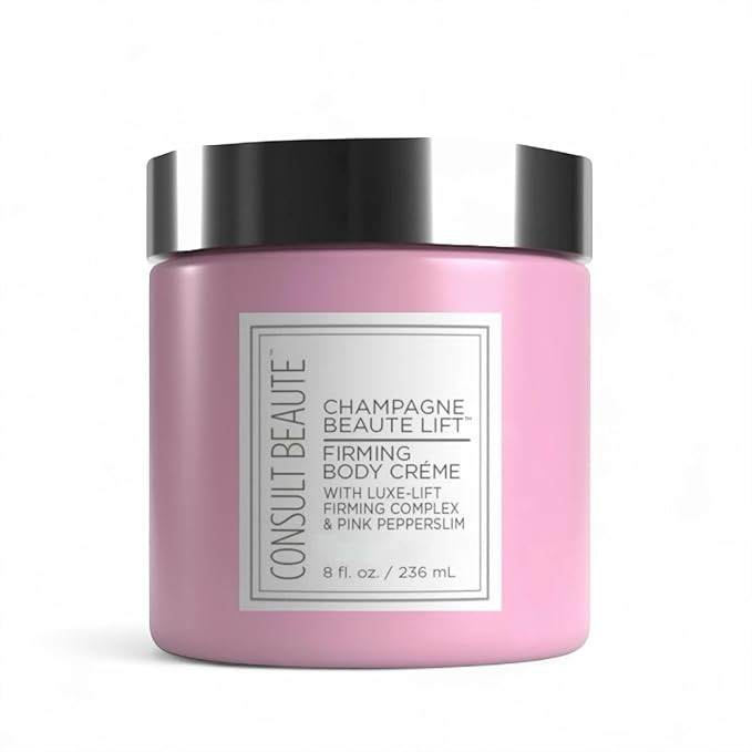 Consult Beaute Champagne Lift Hydrating Firming Body Cream with Pink Pepperslim for Crepey Skin M... | Amazon (US)