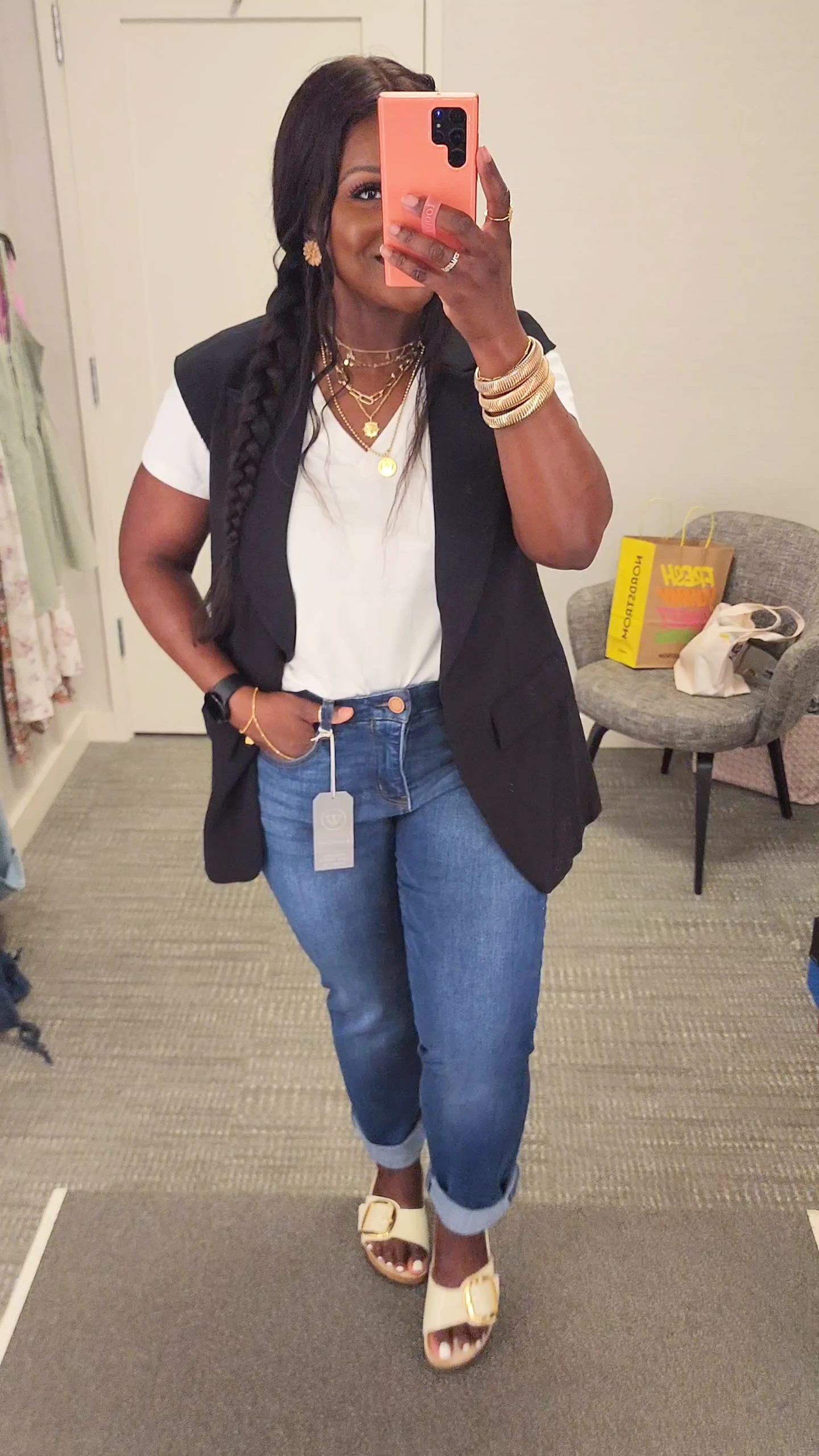 My top picks from the NSale wearing size medium in tops and jackets, medium in cargo pants, size 10/30 in skirt and jeans, size 8.5 in sandals and sneakers 

#LTKxNSale #LTKMidsize #LTKStyleTip