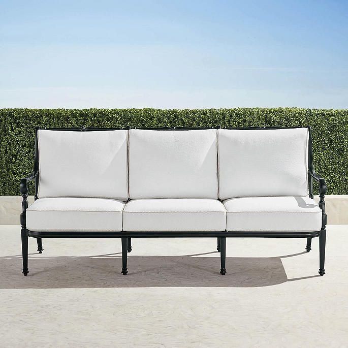 Carlisle Sofa with Cushions in Onyx Finish | Frontgate | Frontgate