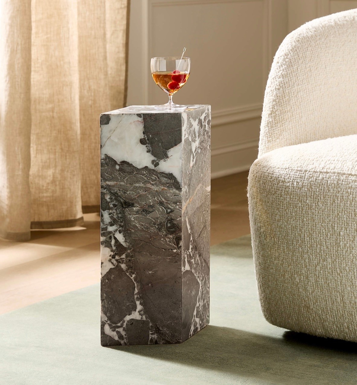 Saul Grey Marble Drink Table

Sitting like a jewel next to a club chair or sofa, its unexpected diamond shape highlights the stunning white, grey and subtle pink veining inherent to the marble

#LTKHome #LTKSeasonal #LTKMothersDay