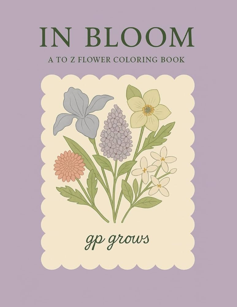 In Bloom: A to Z Flower Coloring Book | Amazon (US)
