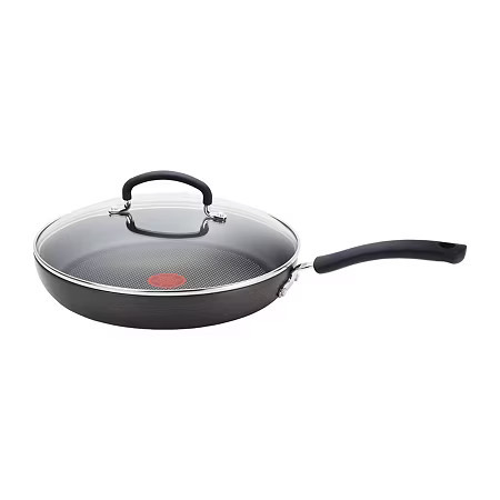 T-Fal Non-Stick Saute Pan, One Size, Black | JCPenney