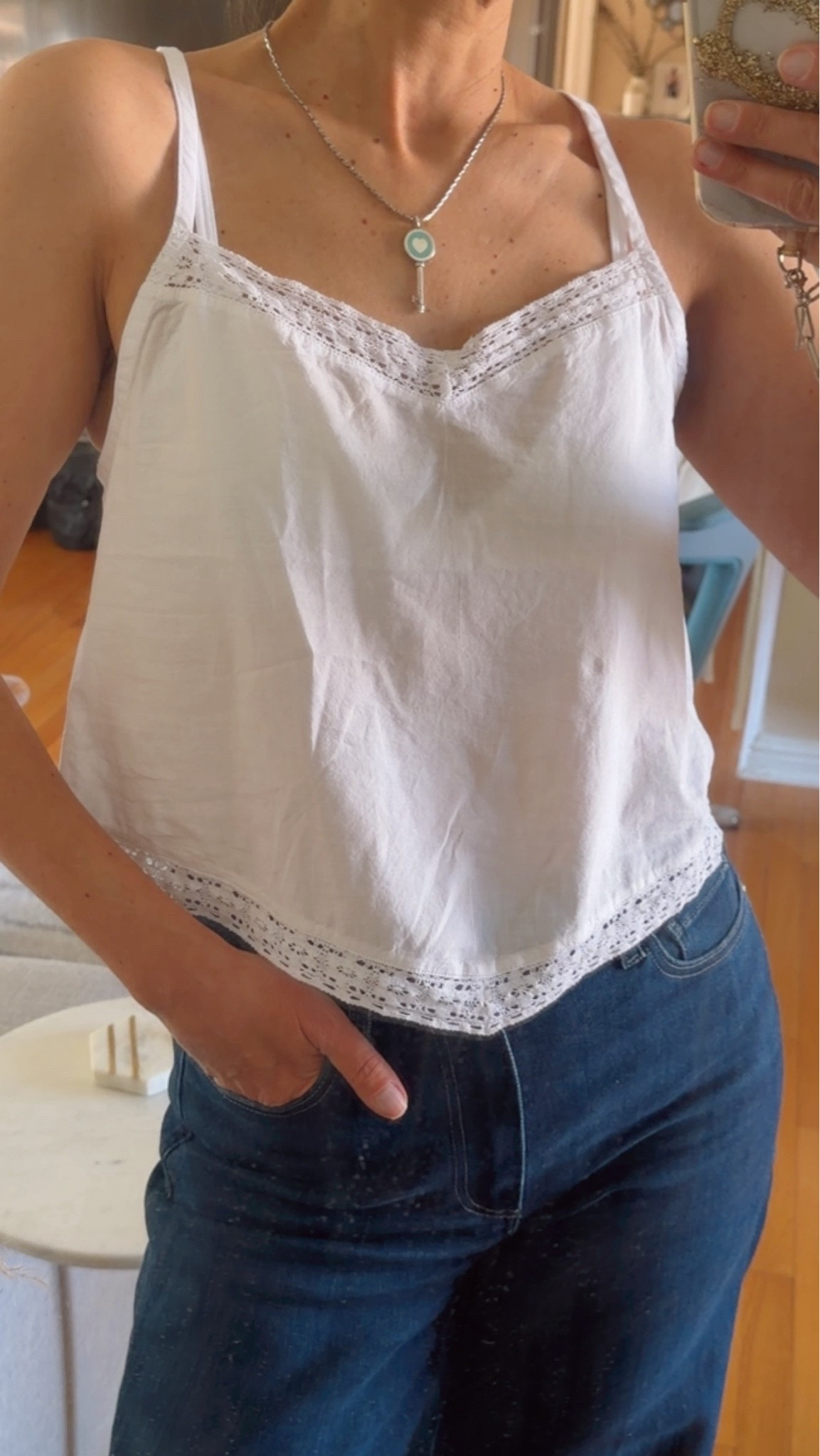 Wearing sz XS. I sized down. I’m 5’5” 122 lbs 34 B

100% cotton flowy tank top 🫶

#LTKSaleAlert #LTKootd #LTKgrwm