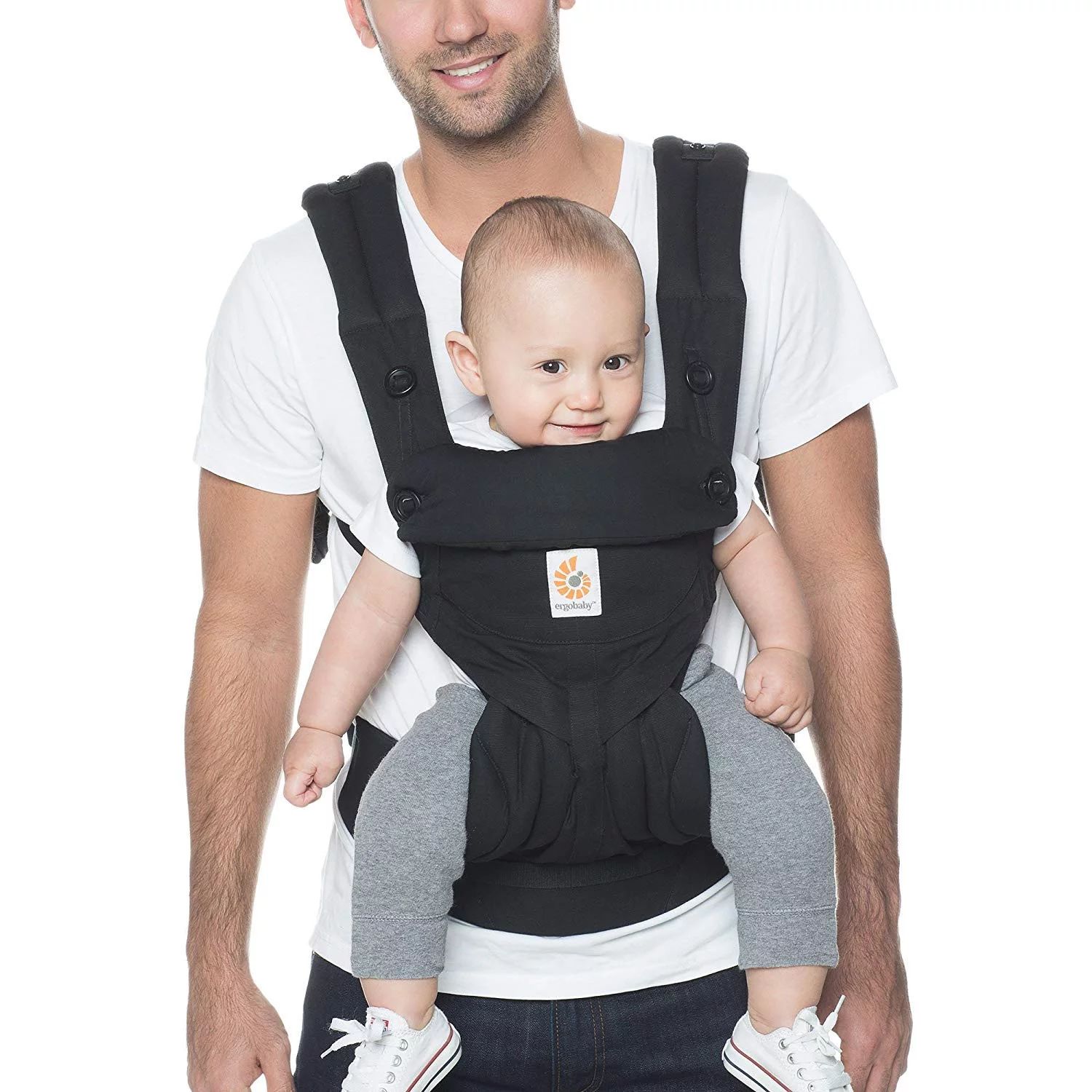 Ergobaby Carrier, 360 All Carry Positions Baby Carrier, Pure Black - Walmart.com | Walmart (US)
