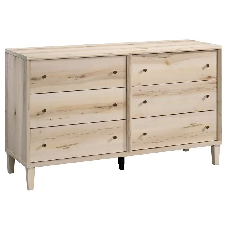 Sauder Willow Place Engineered Wood 6-Drawer Bedroom Dresser in Pacific Maple | Walmart (US)