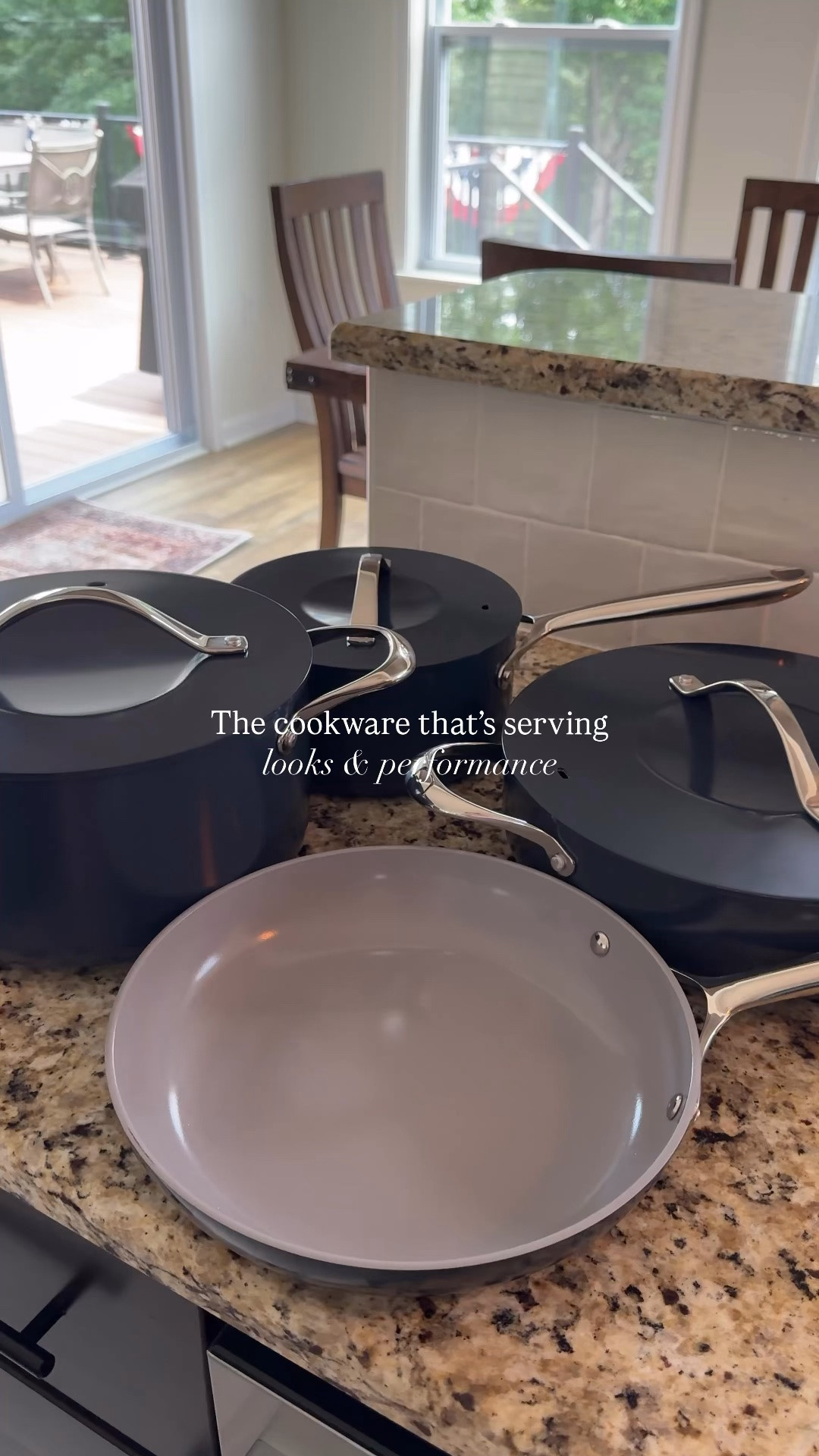 THE cookware! 
Nonstick, non toxic and can withstand high temps of up to 500 degrees!