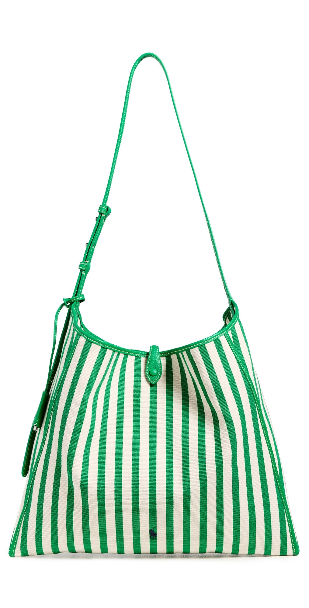 Polo Ralph Lauren Stripe Jacquard Poly Messenger Crossbody Large Paper/Parrot One Size | Shopbop