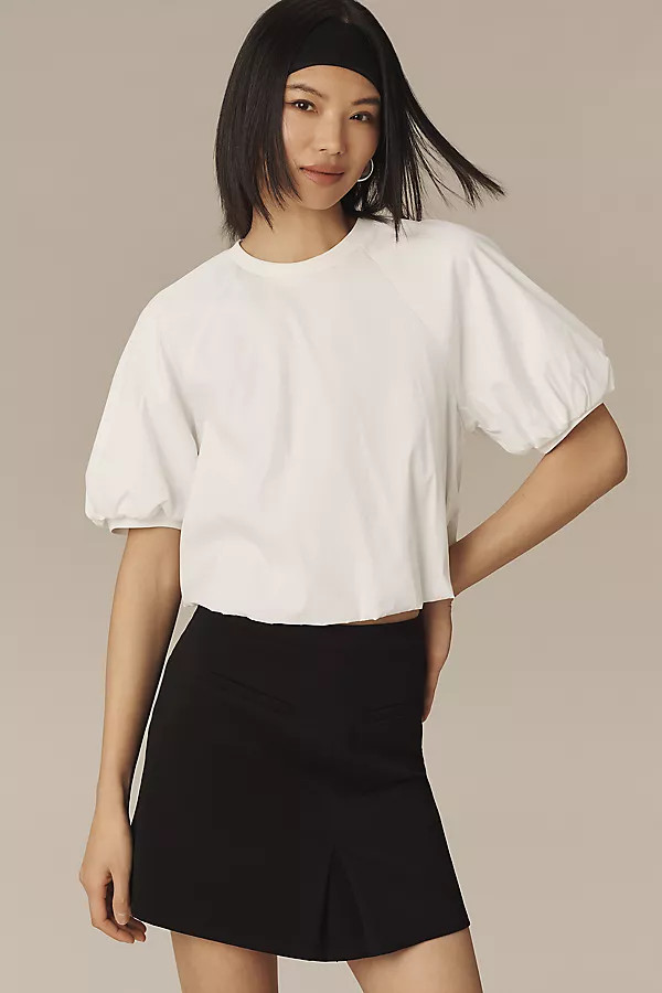 Maeve Short-Sleeve Crew-Neck Top | Anthropologie (US)