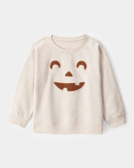 Carter's Toddler Boys Boy Halloween Jack-O-Lantern Sweatshirt - Ivory 3T Ivory | Carter's Inc