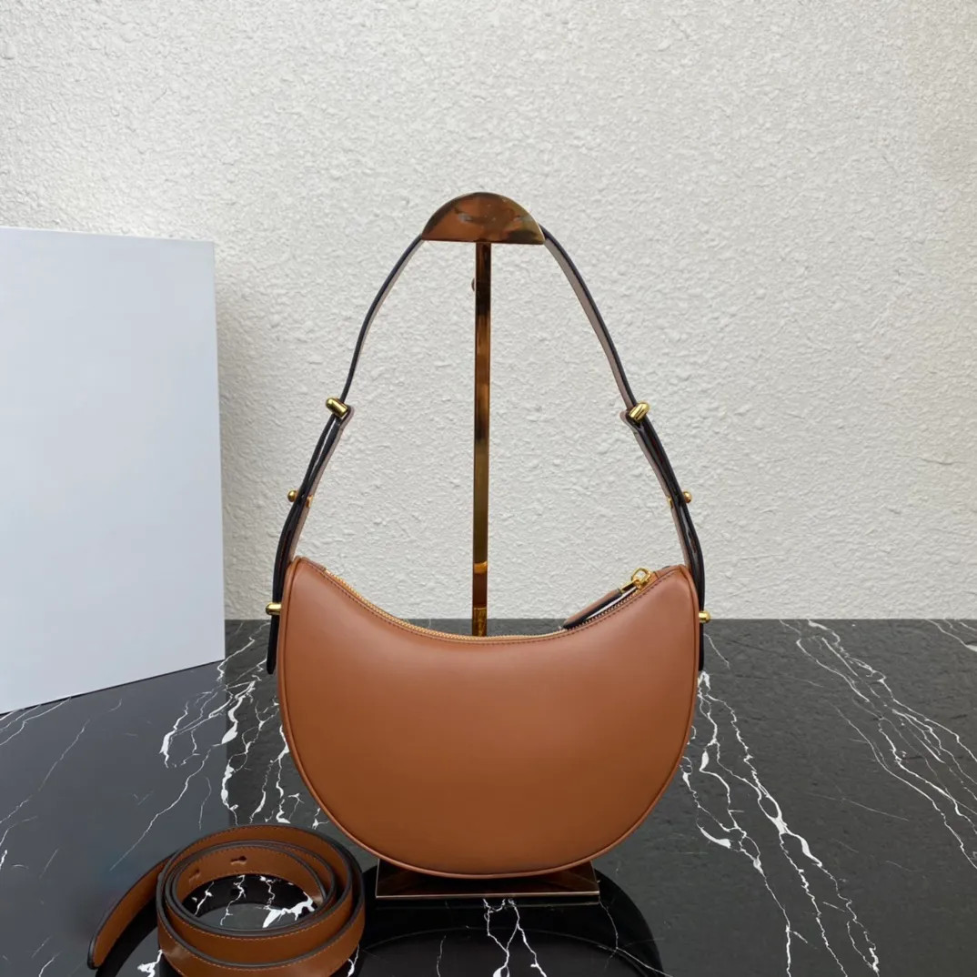 Luxury 10A Top Quality Designer Handbag Half Moon Bag Smooth Leather Shoulder Bag Crossbody Bag, ... | DHGate
