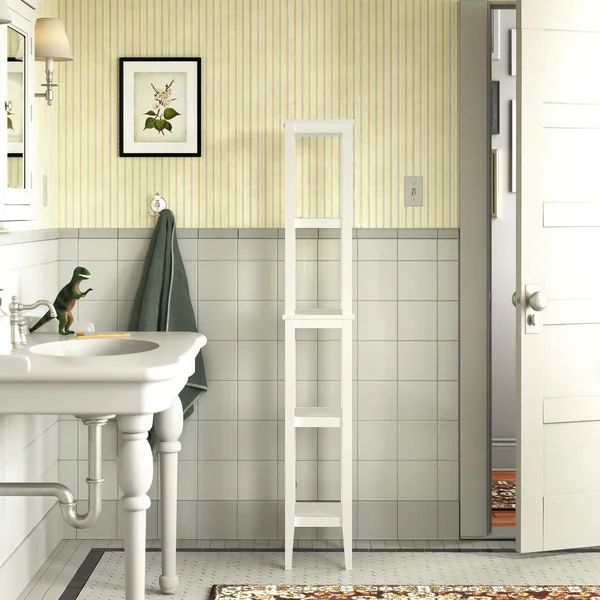 Soderville 12.2" W x 62.28" H x 9.96" D Free-Standing Bathroom Shelves | Wayfair Professional