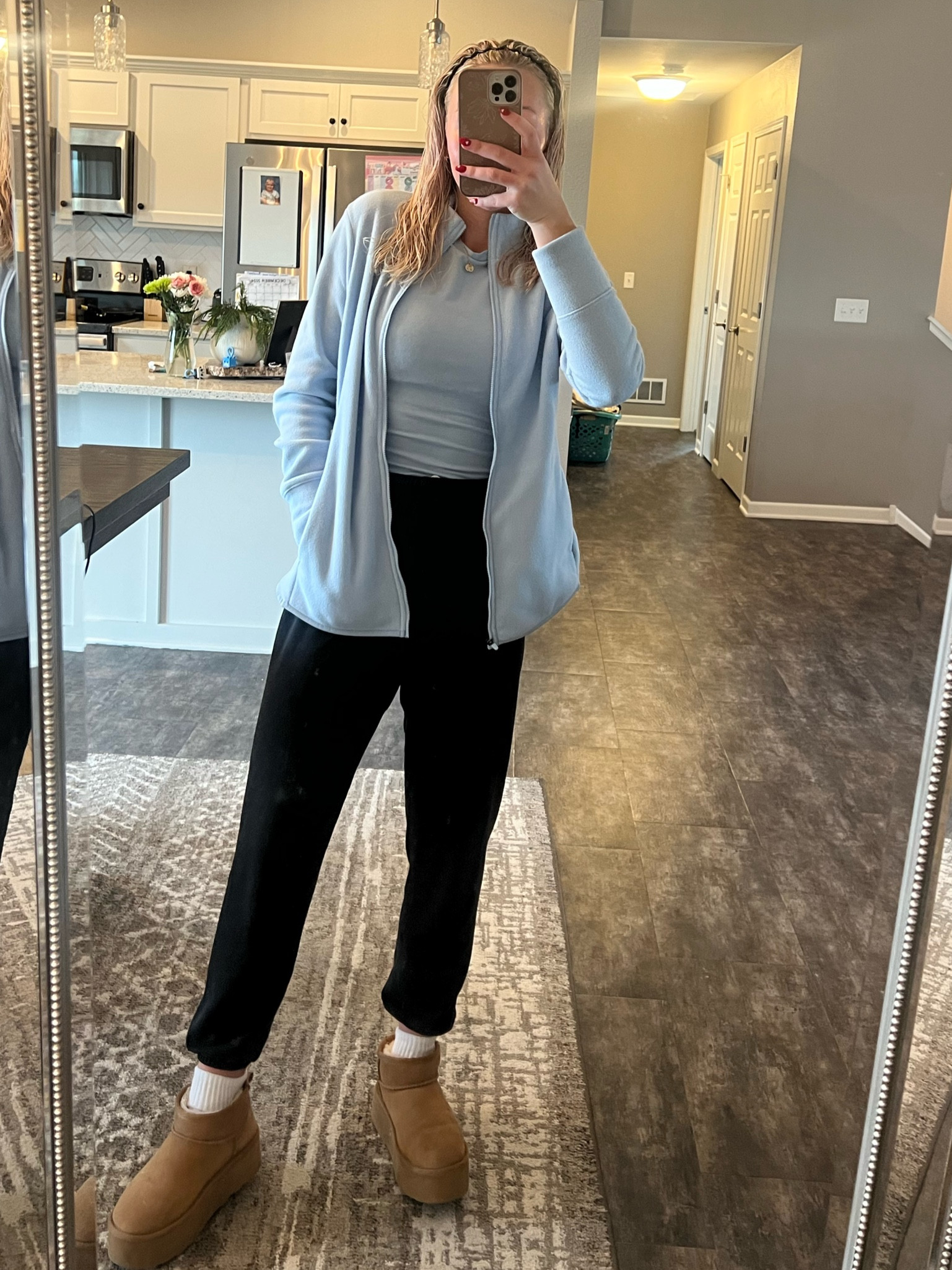 Old Navy is out of stock in the light blue fleece full zip 

#LTKActive #LTKStyleTip #LTKTravel