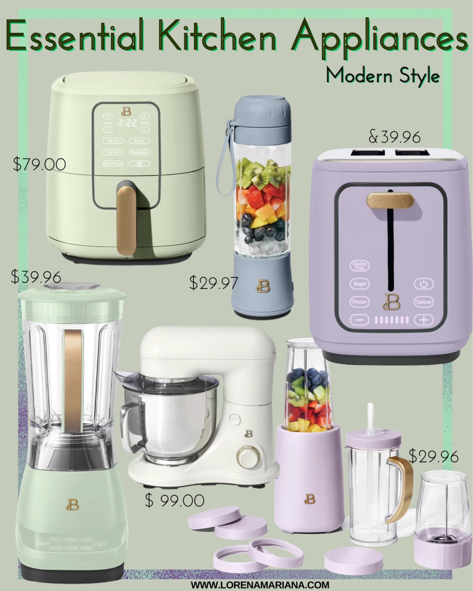 Follow for more 🍀 Looking for new appliances for your kitchen with modern style and sun color? Yessssssss! Here is my favorites and I know you’ll loved it as well 🤩🥰








Kitchen | Kitchen appliances | Air Fryer | Blender | Toast | Home Decor | Must Have | Kitchen Style | LTK Find | Walmart deals | Walmart Kitchen | Walmart Find | LTK Home | Wedding Gift | Hone Gifts | Home Essential | Gym | LTK Brasil | LTK Find 

#LTKFind #LTKhome #LTKGiftGuide